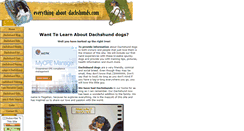 Desktop Screenshot of everything-about-dachshunds.com