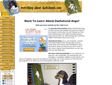 Tablet Screenshot of everything-about-dachshunds.com
